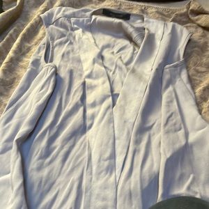 BCBG Maxazria silver v neck dress